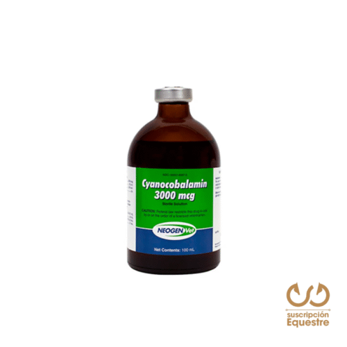 cianocobalamina 3000mcg CIANOCOBALAMINA 3000 MCG - Suplemento de Vitamina B12 para Equinos
