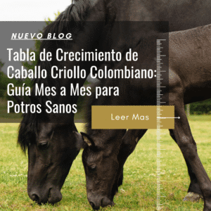 cuantos crece un potro al mes?